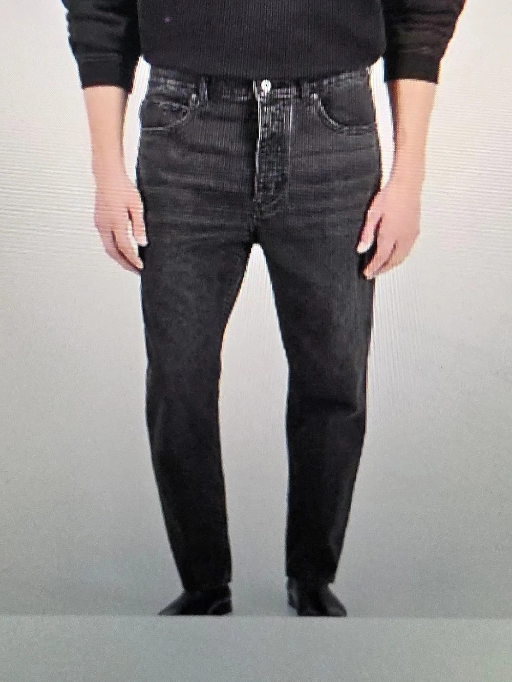 Hugo Boss Jonah Straight Jeans Black Waist 36 Inseam 32 NWT